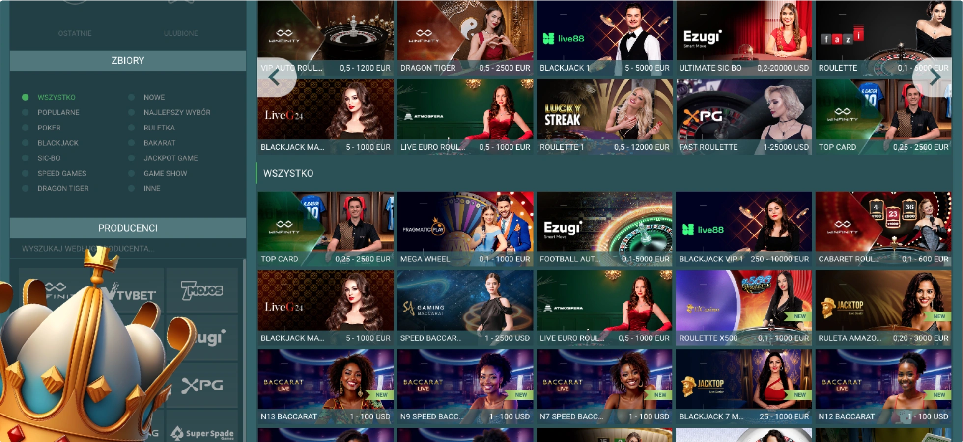 22Casino Casino en Vivo